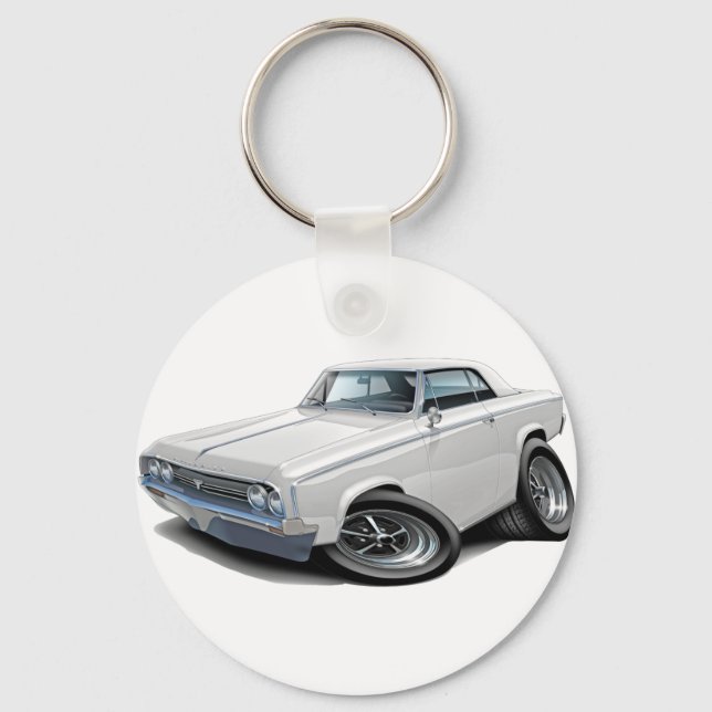 Porte-clés Voiture blanche Cutlass 1964-65 (Recto)