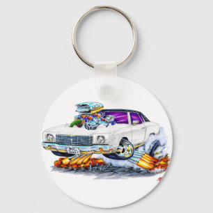 Porte-clés Voiture blanche Monte Carlo 1970