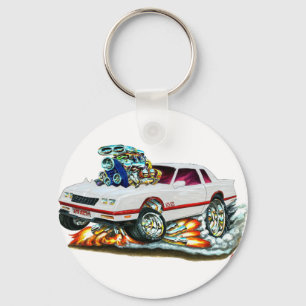 Porte-clés Voiture blanche Monte Carlo 1983-88