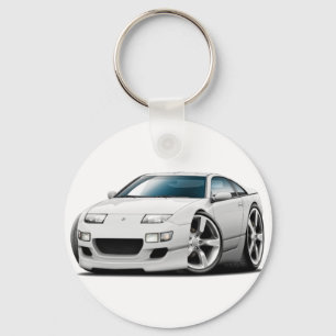 Porte-clés Voiture blanche Nissan 300ZX