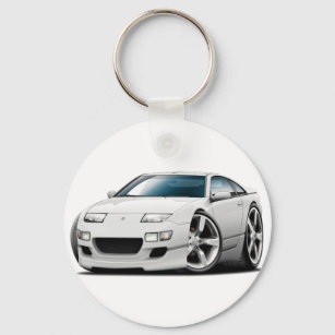 Porte-clés Voiture blanche Nissan 300ZX