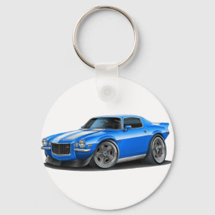 Porte-clés Voiture bleue/blanche de Camaro 1970-73