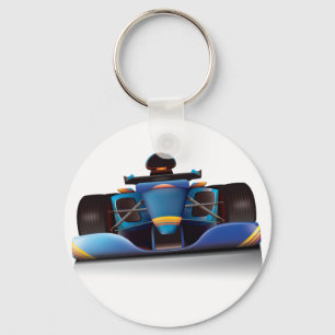 Porte-clés Voiture Blue Racing