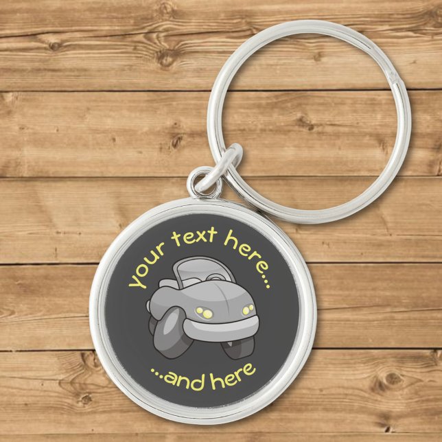 Porte-clés Voiture Carton Argent (Créateur téléchargé)