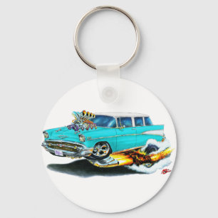 Porte-clés Voiture Chevy Nomad Turquoise 1957