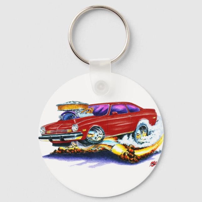 Porte-clés Voiture Chevy Vega Maroon (Recto)