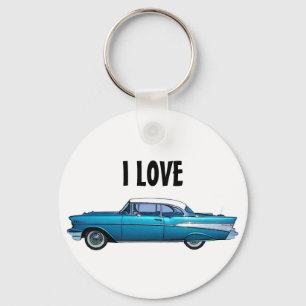Porte-clés Voiture classique 1957 Chevy BelAire porte - clé p
