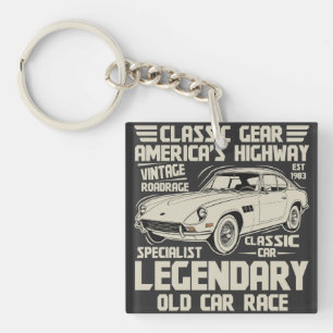 Porte-clés voiture classique légendaire   Voiture 