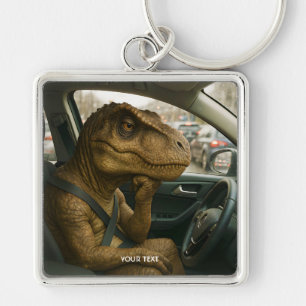 Porte-clés Voiture de conduite Imaginaire Dinosaur