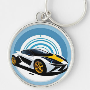 Porte-clés Voiture de course avec conception dynamique
