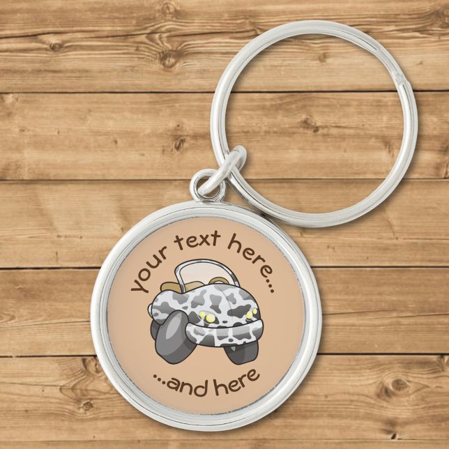 Porte-clés Voiture de dessin de vache (Créateur téléchargé)