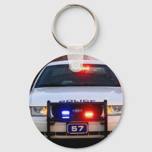 Porte-clés VOITURE DE POLICE - tout éclairé