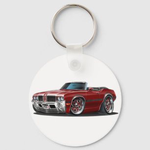 Porte-clés Voiture de rouge foncé de sabre d'abordage d'Olds