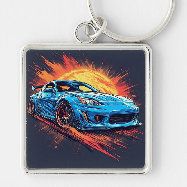 Porte-clés Voiture de sport dynamique (Devant)
