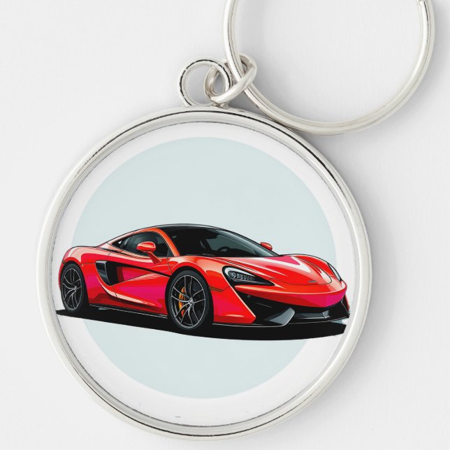 Porte-clés Voiture de sport moderne  (Devant)