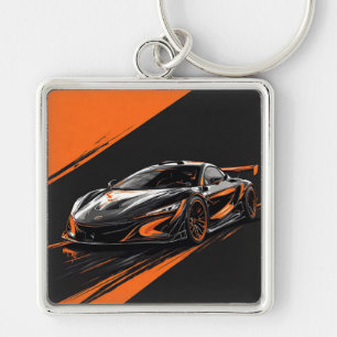 Porte-clés Voiture de sport stylisée