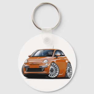 Porte-clés Voiture en cuivre Fiat 500