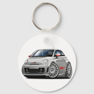 Porte-clés Voiture Fiat 500 Abarth Grey