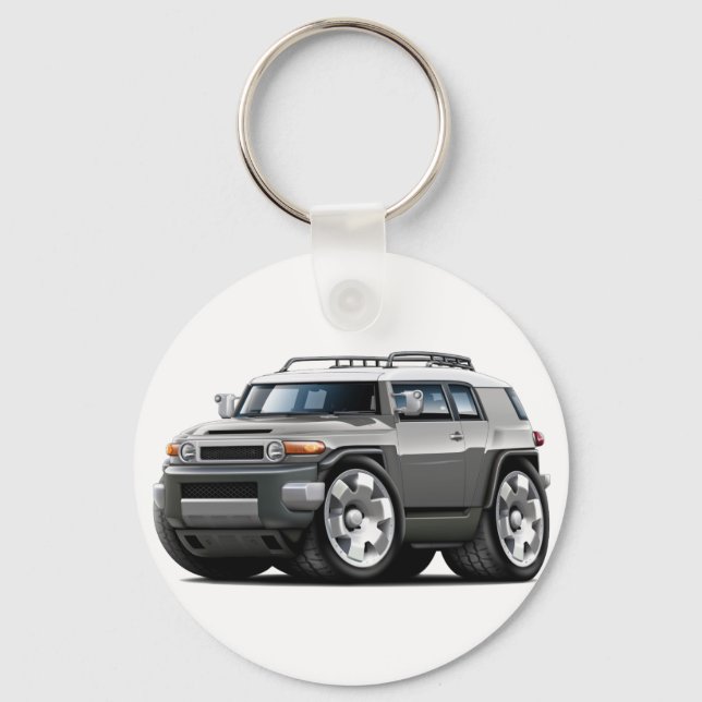 Porte-clés Voiture Fj Cruiser Grey (Recto)