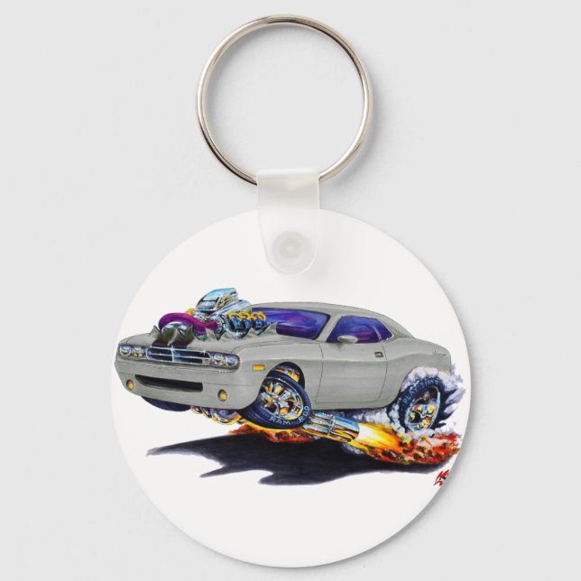 Porte-clés Voiture grise Challenger 2008-10 (Recto)