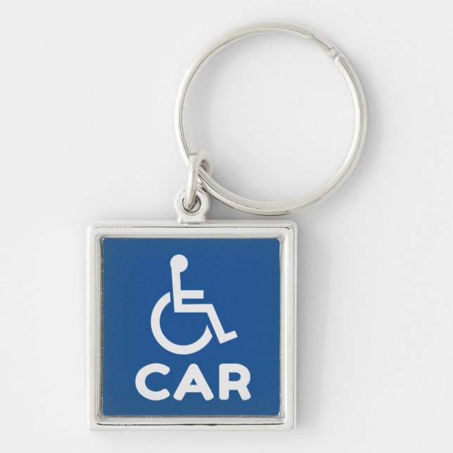 Porte-clés Voiture Handicapée (Devant)