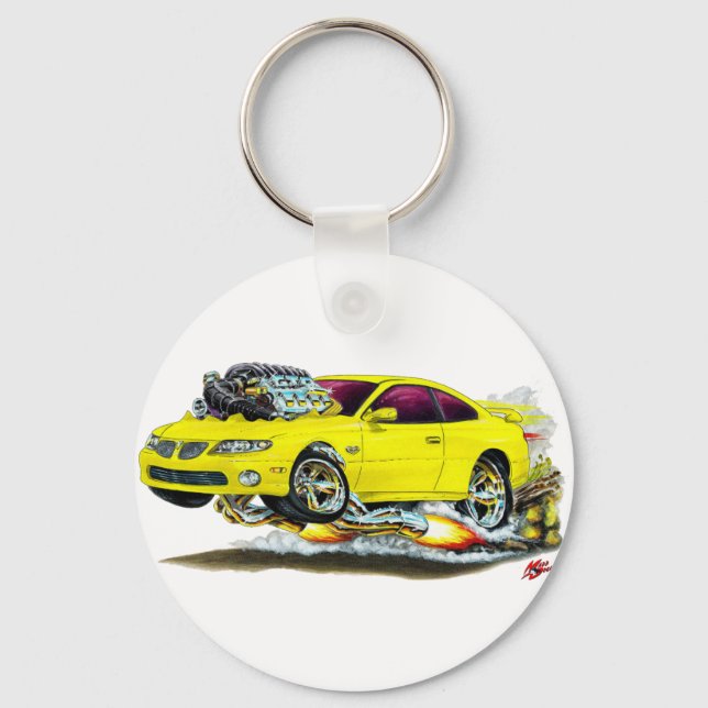 Porte-clés Voiture Jaune GTO 2004-06 (Recto)