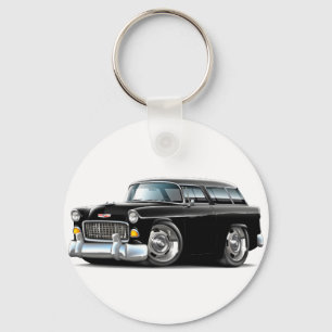 Porte-clés Voiture noire Chevy Nomad 1955