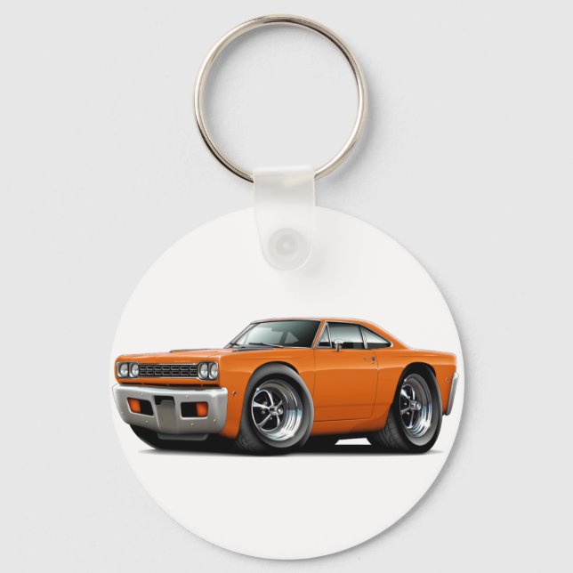 Porte-clés Voiture Orange Roadrunner 1968 (Recto)
