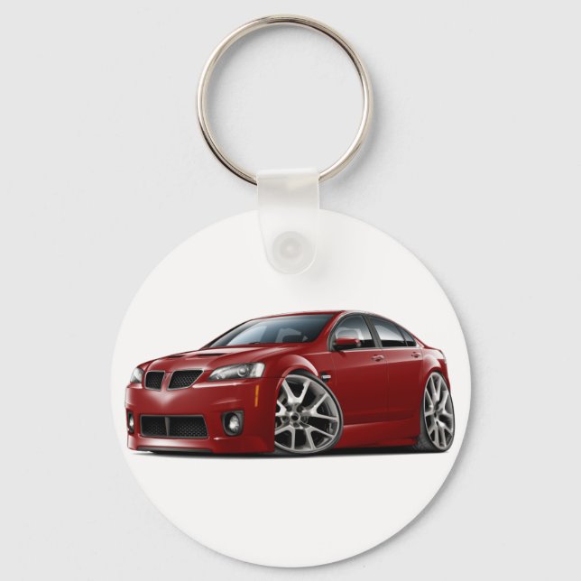 Porte-clés Voiture Pontiac G8 GXP Maroon (Recto)