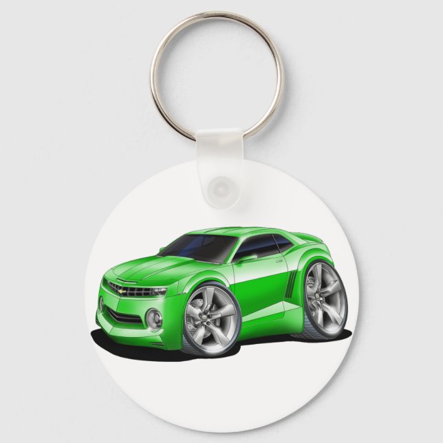 Porte-clés Voiture verte Camaro 2010-11 (Recto)