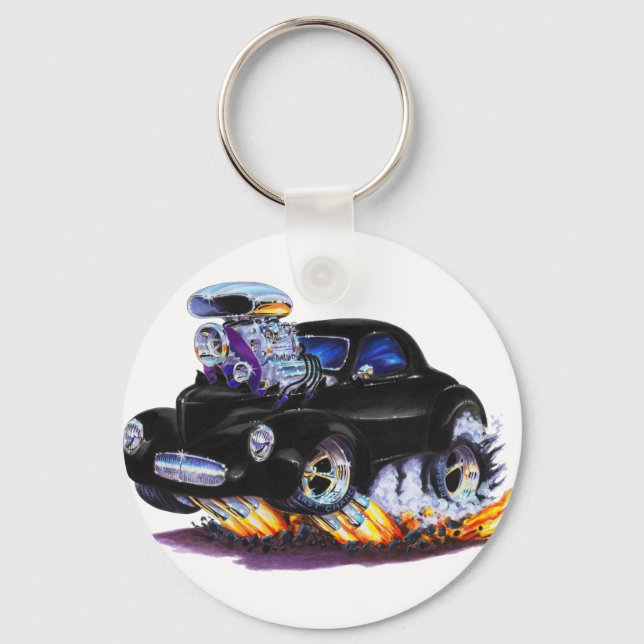 Porte-clés Voiture Willys Black 1941 (Recto)