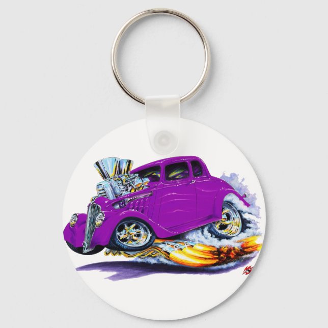 Porte-clés Voiture Willys Purple 1933-36 (Recto)