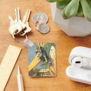 Porte-clés Voitures cabriolet Steampunk de science-fiction vi