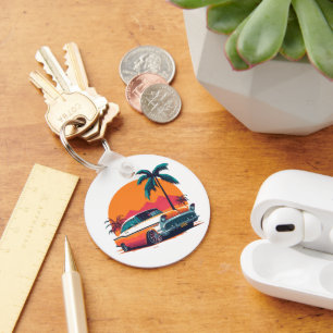 Porte-clés Voitures de Muscle vintage Retro Voiture de sport