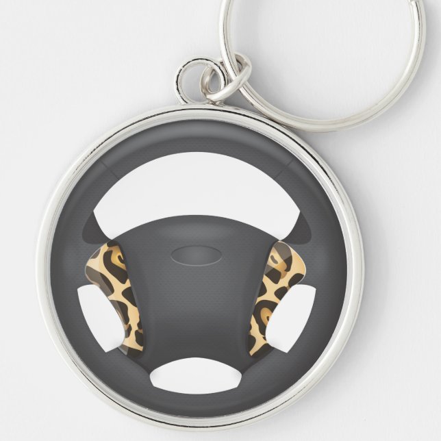 Porte-clés Volant à motif Jaguar (Devant)