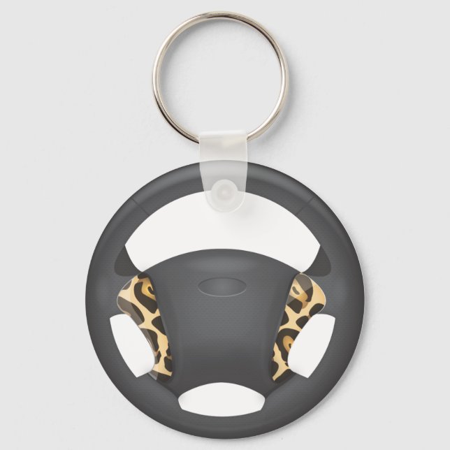 Porte-clés Volant à motif Jaguar (Recto)