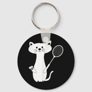 Porte-clés Volant de badminton Chat Homme Femme Enfants