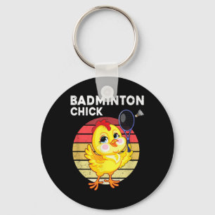 Porte-clés Volant de badminton Chick Joueur de badminton Spor