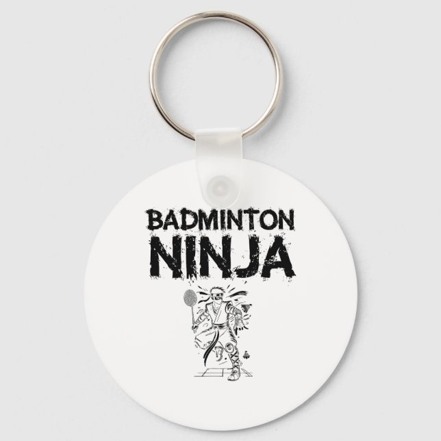 Porte-clés Volant de badminton d'art Splash (Recto)