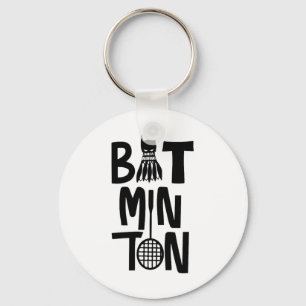 Porte-clés Volant de badminton drôle