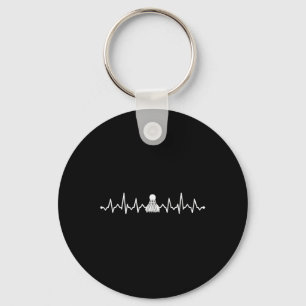 Porte-clés Volant de Badminton Rythme Cardiaque Design Cool P