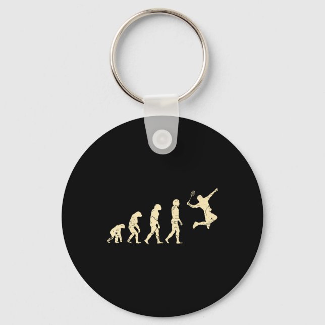 Porte-clés Volant de raquette de badminton Evolution Player  (Recto)