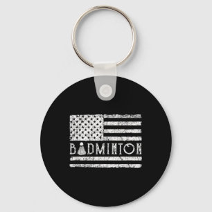 Porte-clés Volants de badminton américains drapeau américain 