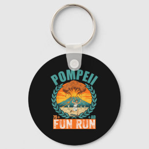Porte-clés Volcan drôle de Pompéi Fun Run Géographie Volcanol