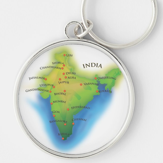 Porte-clés Voler vers l'Inde (Devant)
