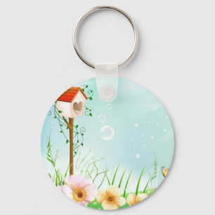 Porte-clés Volière heureuse