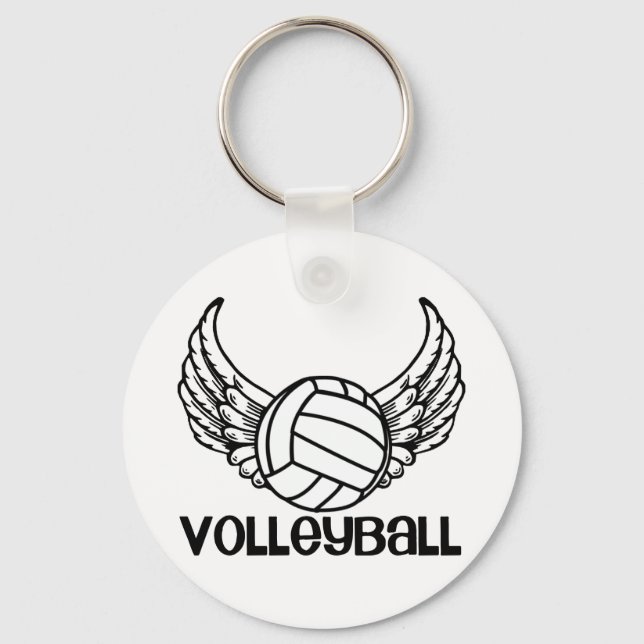 Porte-clés Volley-ball avec ailes (Recto)