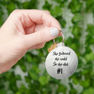 Porte-clés Volley-ball avec numéro Jersey