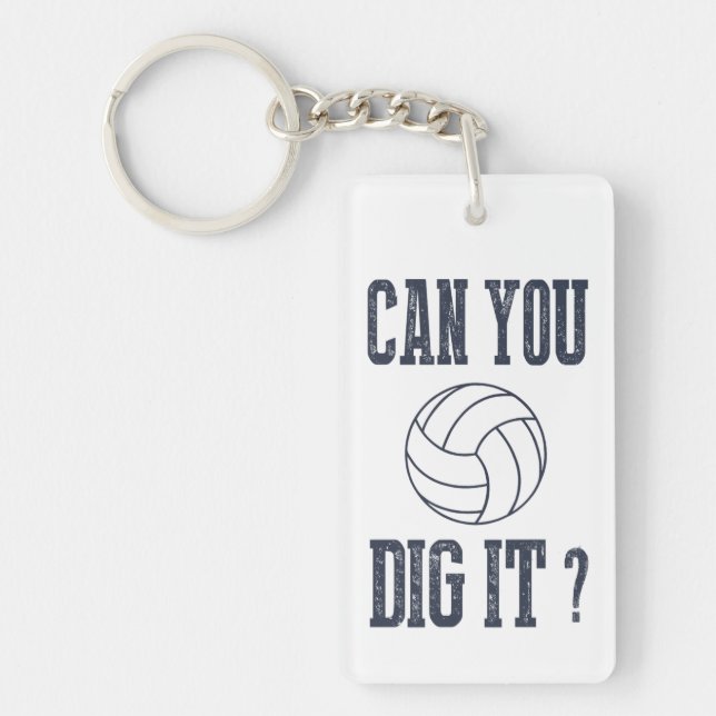 Porte-clés volley-ball Can You Dig It (Devant)