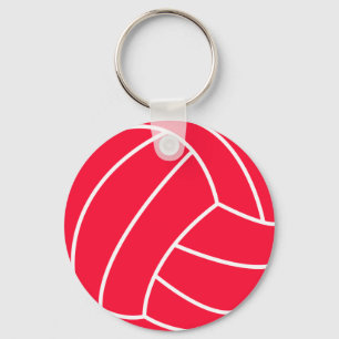 Porte-clés Volley-ball rouge écarlate
